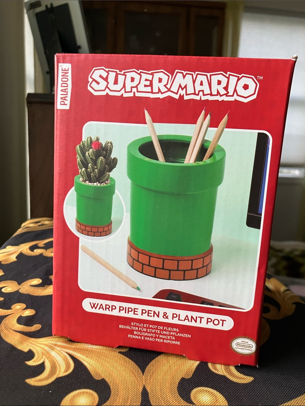 NWT Super Mario Warp Pipe Ceramic Pot Video Game Merch Collectable Display Decor